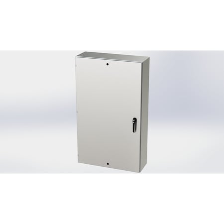 Saginaw Control & Engineering 3 Point Latch with Padlock/Keylock Handle Electrical Enclosures, 60 in H, 12 in D, 36 in W SCE-60EL3612SS6LPPL